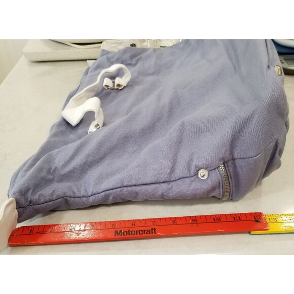 Dolce and Gabbana Light Blue Canvas Tote Bag Weekender Bag Large new unused - Picture 11 of 11